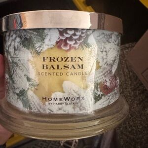 HomeWorx Frozen Balsam Scented Candle